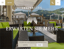 Tablet Screenshot of hotel-lenzerhorn.ch